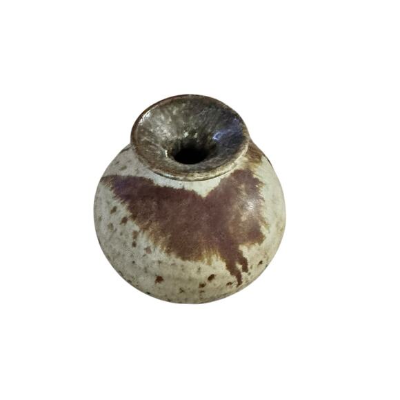 Vintage Roger Butler Signed Art Studio Pottery Bud Vase Weed Pot Home Decor - Picture 4 of 6